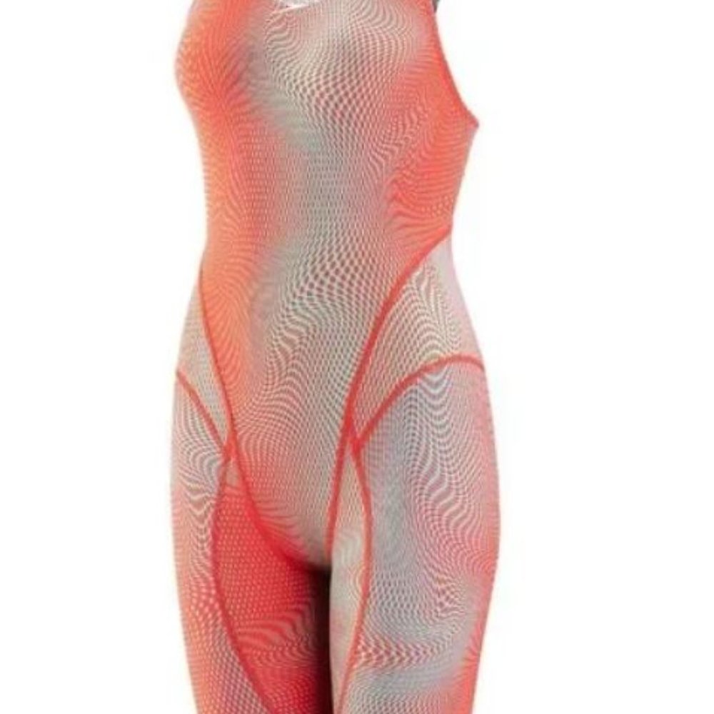 NWT Speedo Vanquisher Kneeskin - Red Wave